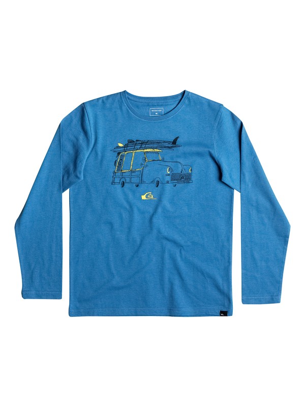 quiksilver, Classic Tardy Car - Tee-Shirt à manches longues, VALLARTA BLUE (byh0) 0 Classic Tardy Car - Tee-Shirt à manches longues EQBZT03487 Quiksilver