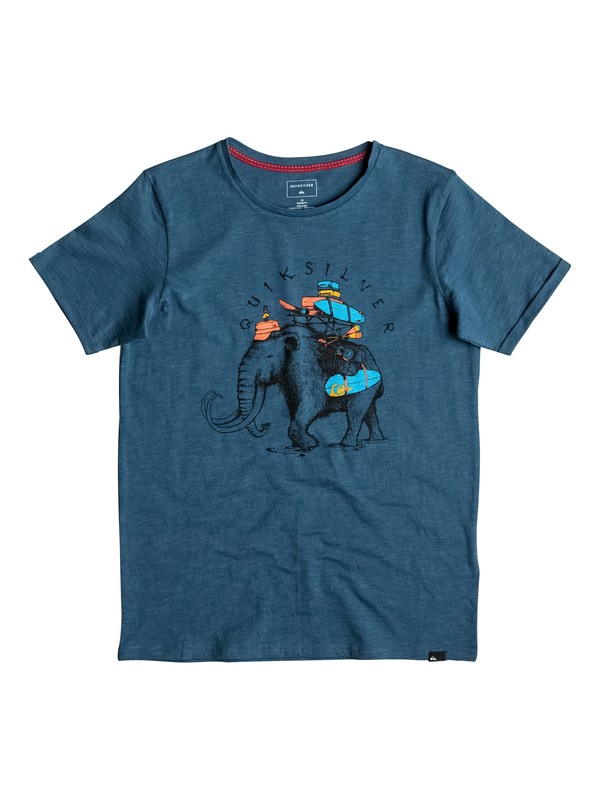 quiksilver, Slub Momoth - Tee-Shirt, INDIAN TEAL (bqk0) 0 Slub Momoth - Tee-Shirt EQBZT03496 Quiksilver