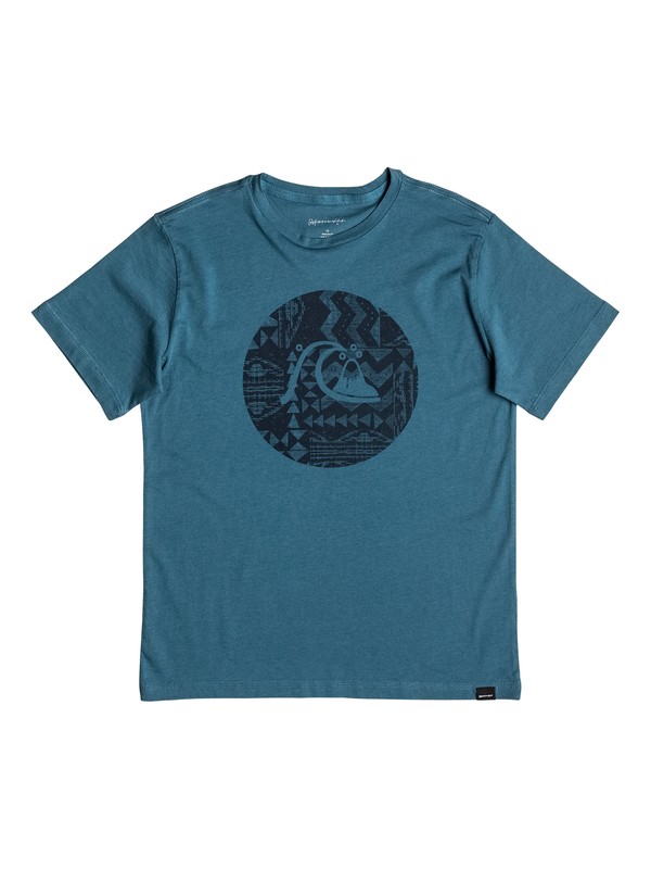 quiksilver, Circle Bubble - Tee-Shirt, INDIAN TEAL (bqk0) 0 Circle Bubble - Tee-Shirt Bleu EQBZT03521 Quiksilver