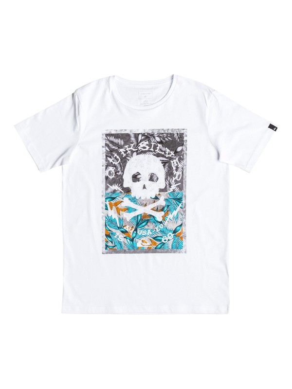 quiksilver, Classic Danger Beach - Tee-Shirt, WHITE (wbb0) 0 Classic Danger Beach - Tee-Shirt Blanc EQBZT03532 Quiksilver