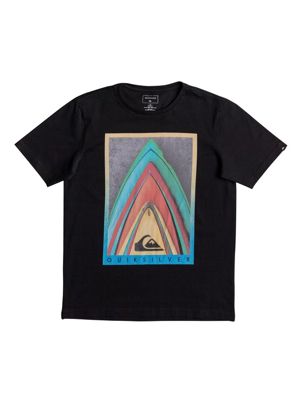 quiksilver, Classic Stacked - T Shirt, BLACK (kvj0) 0 Classic Stacked - T Shirt EQBZT03562 Quiksilver
