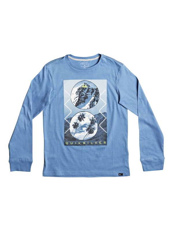 quiksilver, Carbon Finish Simply - T Shirt à manches longues ultra-doux, CENDRE BLUE (bll0) 0 Carbon Finish Simply - T Shirt à manches longues ultra-doux Bleu EQBZT03581 Quiksilver