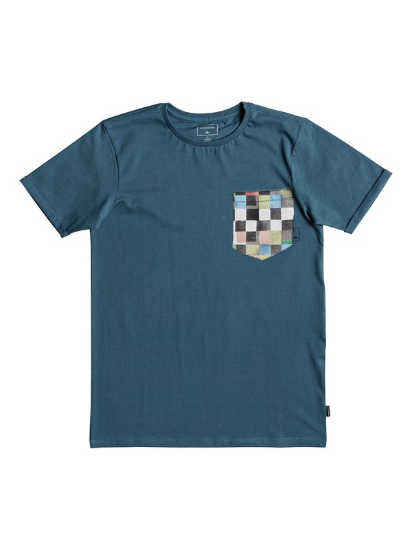 quiksilver, Classic Quadro Glide - T Shirt col rond, REAL TEAL (bpr0) 0 Classic Quadro Glide - T Shirt col rond Bleu EQBZT03667 Quiksilver