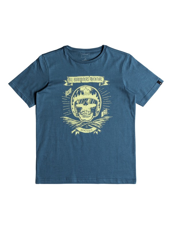 quiksilver, Classic Makau Ola - T Shirt col rond, REAL TEAL (bpr0) 0 Classic Makau Ola - T Shirt col rond Bleu EQBZT03671 Quiksilver