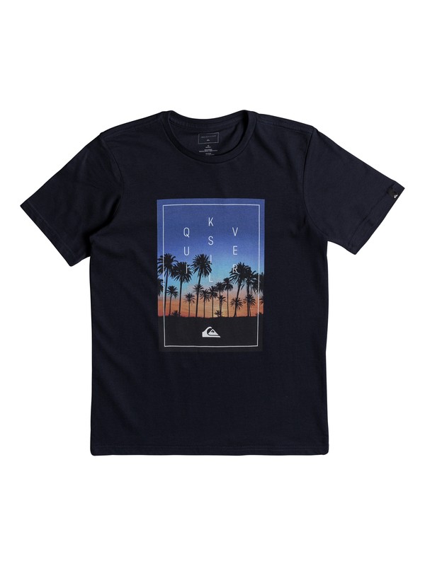quiksilver, Classic Salina Stars - T Shirt col rond, NAVY BLAZER (byj0) 0 Classic Salina Stars - T Shirt col rond Bleu EQBZT03677 Quiksilver