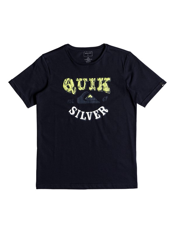 quiksilver, Classic Pahu Pia - T Shirt col rond, NAVY BLAZER (byj0) 0 Classic Pahu Pia - T Shirt col rond Bleu EQBZT03679 Quiksilver