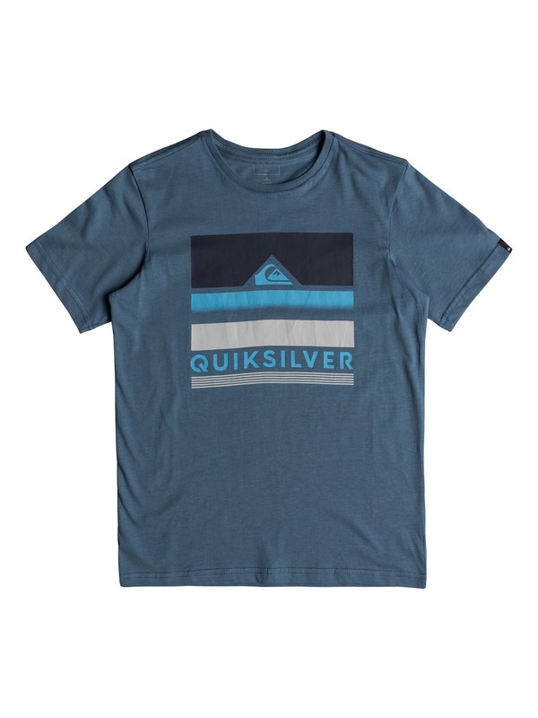 quiksilver, Classic Loud Places - T Shirt col rond, REAL TEAL (bpr0) 0 Classic Loud Places - T Shirt col rond Bleu EQBZT03681 Quiksilver