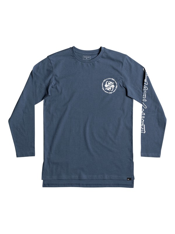 quiksilver, Critical Dates - T shirt manches longues, REAL TEAL (bpr0) 0 Critical Dates - T shirt manches longues Bleu EQBZT03683 Quiksilver