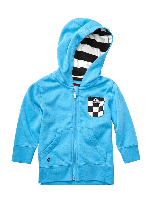 quiksilver, Baby Solana Checks Hooded Sweater, MEDITERRANEAN HEATHER (bmmh) 0 Baby Solana Checks Hooded Sweater EQIFT00005 Quiksilver