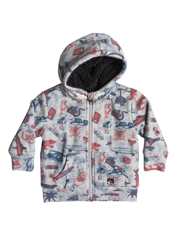 Allover Sherpa Backool EQIFT03013 0 Allover Sherpa Backool - Sweat doublé à capuche zipé EQIFT03013 Quiksilver