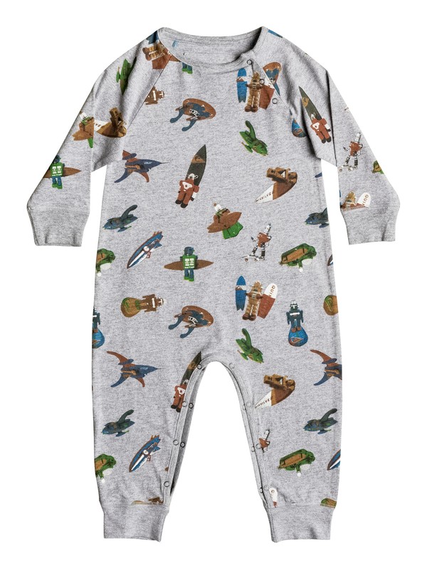 quiksilver, Submarine Body - Body bébé à manches longues, LIGHT GREY HEATHER (lgh) 0 Submarine Body - Body bébé à manches longues Gris EQIKT03000 Quiksilver