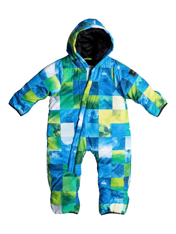 quiksilver, Little Rookie - Snowboardpak, BLUE SULPHUR ICEY CHECK (ggp9) 0 Little Rookie - Snowboardpak Green EQITS03002 Quiksilver