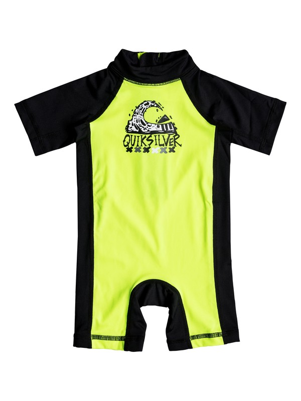 quiksilver, Bubble - Lycra manches courtes UPF 50, SAFTEY YELLOW/BLACK (xggk) 0 Bubble - Lycra manches courtes UPF 50 Vert EQIWR03011 Quiksilver