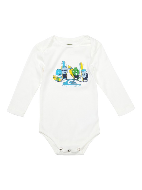 quiksilver, Ls Organic Body Baby, OFFWHITE (wbk0) 0 Ls Organic Body Baby EQIZT03001 Quiksilver