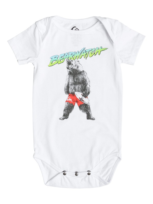 quiksilver, Body Bearwatch - T-shirt, WHITE (wbb0) 0 Body Bearwatch - T-shirt Blanc EQIZT03014 Quiksilver