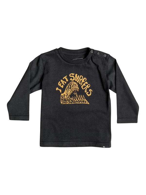 quiksilver, Carbon Eating - Tee-Shirt à manches longues, TARMAC (kta0) 0 Carbon Eating - Tee-Shirt à manches longues Noir EQIZT03018 Quiksilver