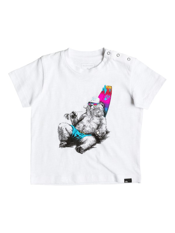 quiksilver, Slub Local Mostly - Tee-Shirt, WHITE (wbb0) 0 Slub Local Mostly - Tee-Shirt Blanc EQIZT03024 Quiksilver