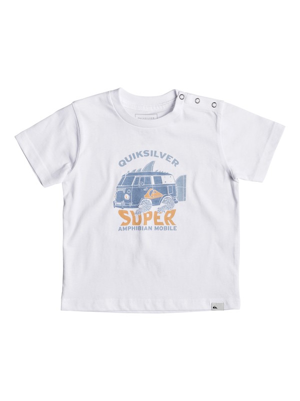 quiksilver, Classic Amphibian - T Shirt col rond, WHITE (wbb0) 0 Classic Amphibian - T Shirt col rond Blanc EQIZT03033 Quiksilver