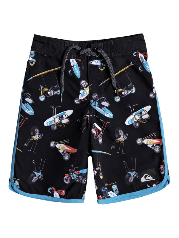 quiksilver, Boy's 2-7 Moto Mayhem 14" Boardshorts, BLACK (kvj6) 0 Boy's 2-7 Moto Mayhem 14" Boardshorts Black EQKBS03138 Quiksilver