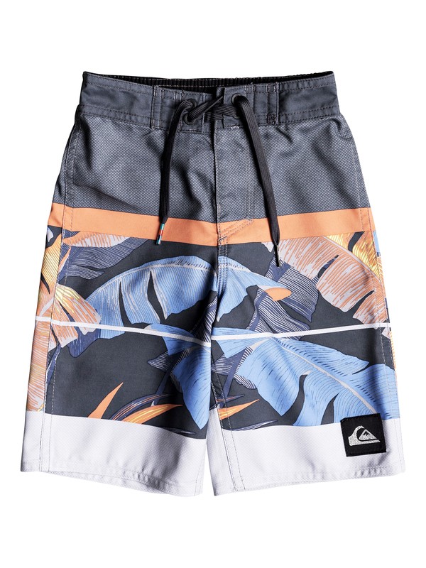 quiksilver, Boys 2 - 7 Slab Island 14" Boardshorts, TARMAC (kta6) 0 Boys 2 - 7 Slab Island 14" Boardshorts Black EQKBS03170 Quiksilver