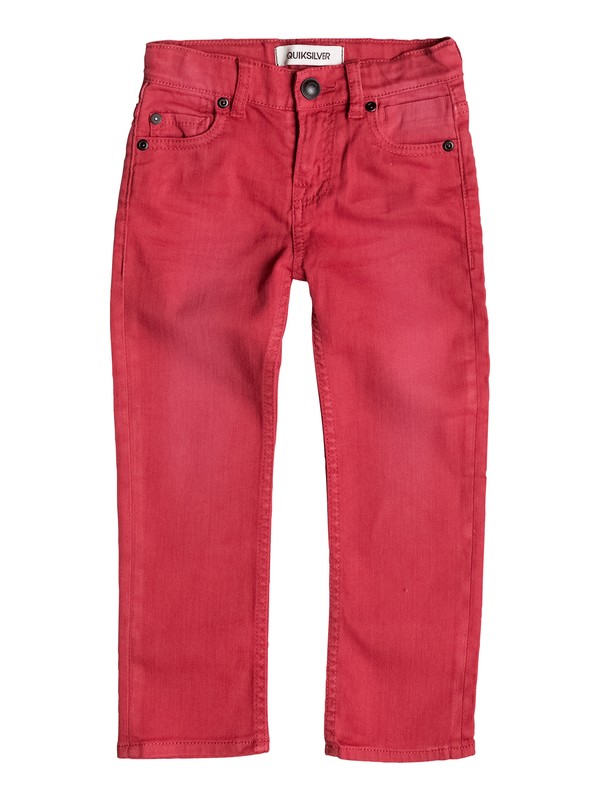 quiksilver, Distorsion Colors - Jean coupe slim, AMERICAN BEAUTY (rpy0) 0 Distorsion Colors - Jean coupe slim Rouge EQKDP03041 Quiksilver