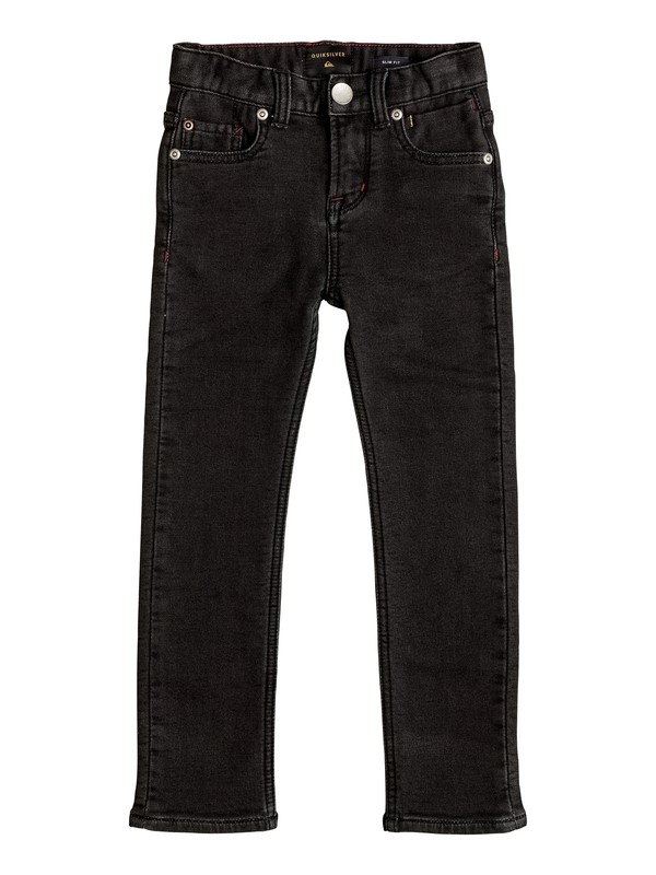 quiksilver, Distorsion Fleece Grey - Jean coupe slim, LOW GREY (kzew) 0 Distorsion Fleece Grey - Jean coupe slim Noir EQKDP03062 Quiksilver