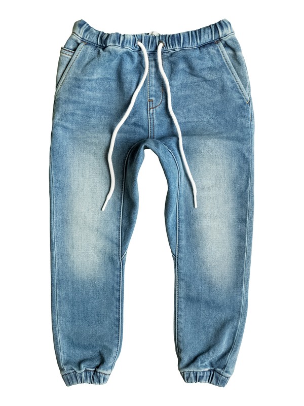 quiksilver, Fonic Creamy - Shorts en molleton denim coupe slim, CREAMY (byhw) 0 Fonic Creamy - Shorts en molleton denim coupe slim Bleu EQKDP03064 Quiksilver