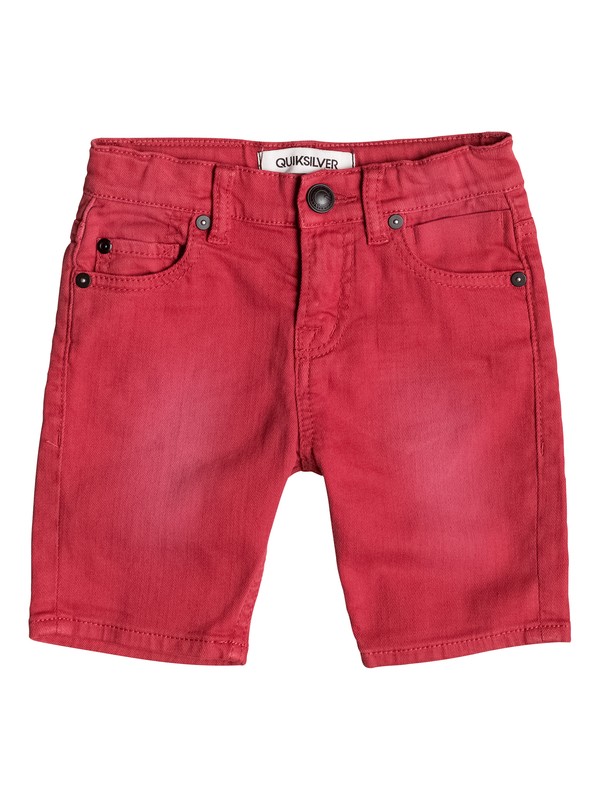 quiksilver, Distorsion Colors - Short denim, AMERICAN BEAUTY (rpy0) 0 Distorsion Colors - Short denim Rouge EQKDS03010 Quiksilver