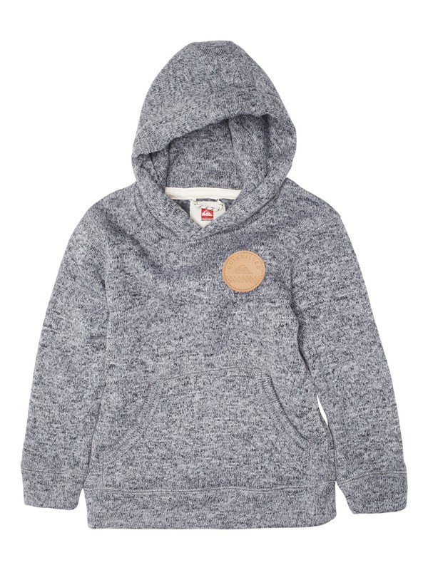 quiksilver, Keller Hood Boy, MEDIUM GREY HEATHER (kpwh) 0 Keller Hood Boy EQKFT03017 Quiksilver