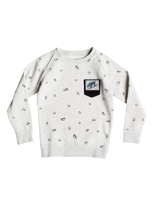 quiksilver, Ghetto Tribe - Sweat, LIGHT GREY HEATHER (sgrh) 0 Ghetto Tribe - Sweat EQKFT03147 Quiksilver