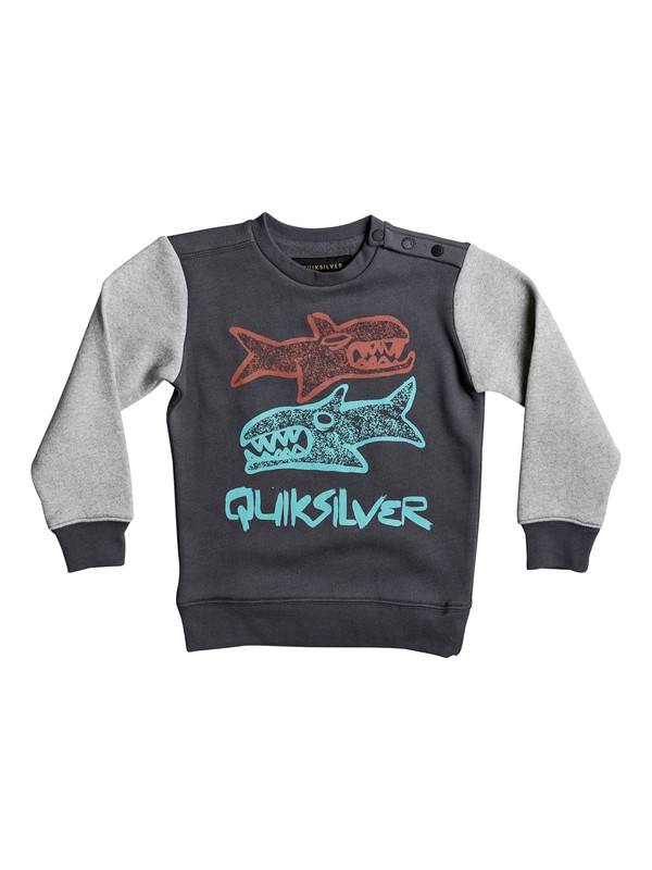 quiksilver, Свитшот Double Sharks, IRON GATE (kzm0) 0 Свитшот Double Sharks Черный EQKFT03216 Quiksilver