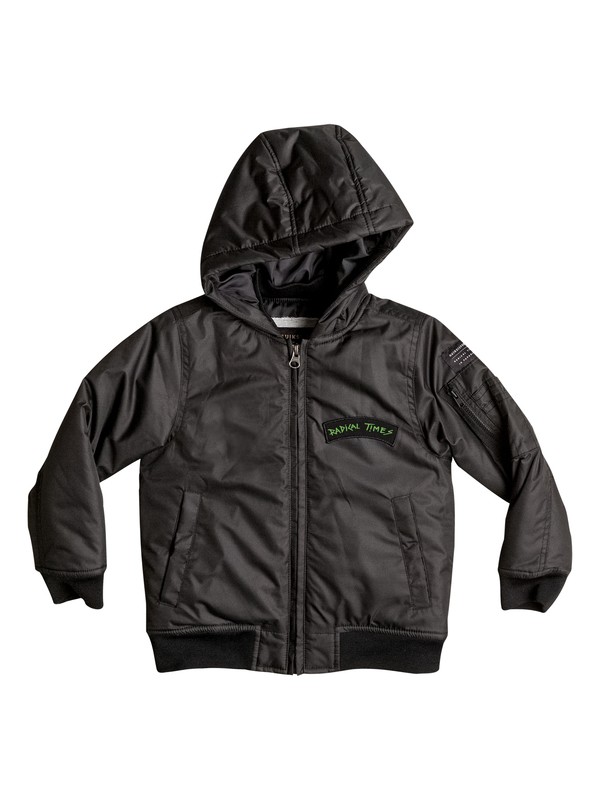 quiksilver, Complex Planet - Blouson bomber, BLACK (kvj0) 0 Complex Planet - Blouson bomber Noir EQKJK03041 Quiksilver