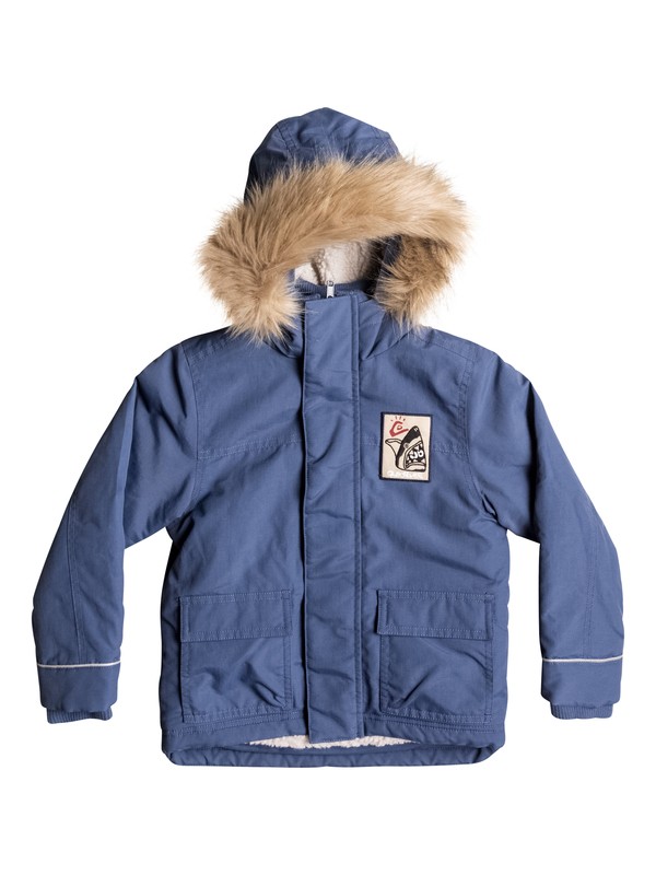 quiksilver, Short Rain - Parka déperlante, DARK DENIM (brq0) 0 Short Rain - Parka déperlante Bleu EQKJK03079 Quiksilver