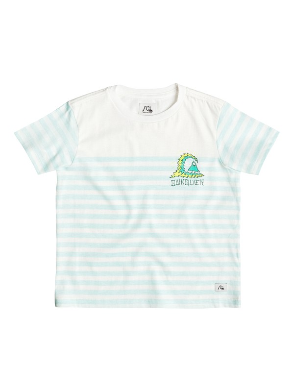 quiksilver, Storm Stripe - T-shirt, ARUBA BLUE (bfk0) 0 Storm Stripe - T-shirt Bleu EQKKT03047 Quiksilver