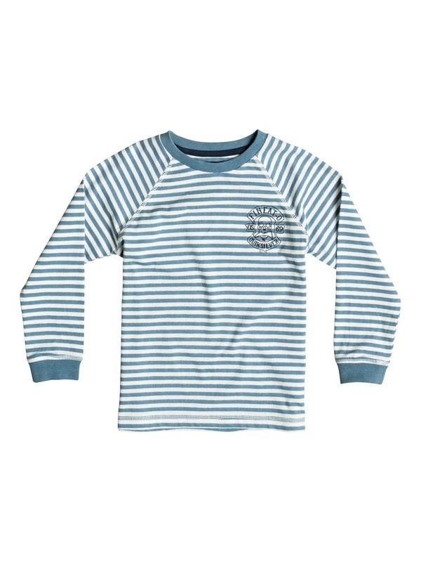 quiksilver, Fin Eat Stripe - Tee-Shirt à manches longues, CAPTAINS BLUE (bme0) 0 Fin Eat Stripe - Tee-Shirt à manches longues EQKKT03058 Quiksilver