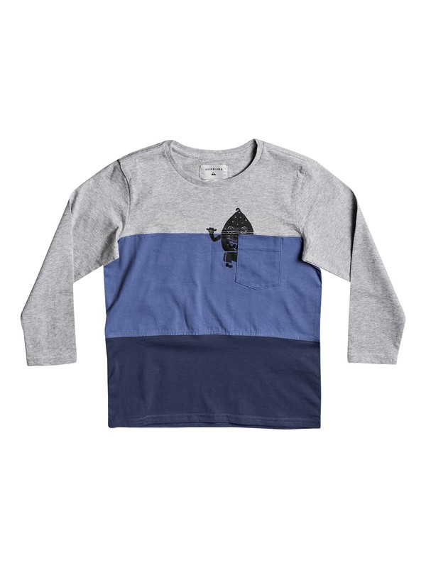 quiksilver, Konbo - Tee-Shirt à manches longues, DARK DENIM (brq0) 0 Konbo - Tee-Shirt à manches longues Bleu EQKKT03104 Quiksilver