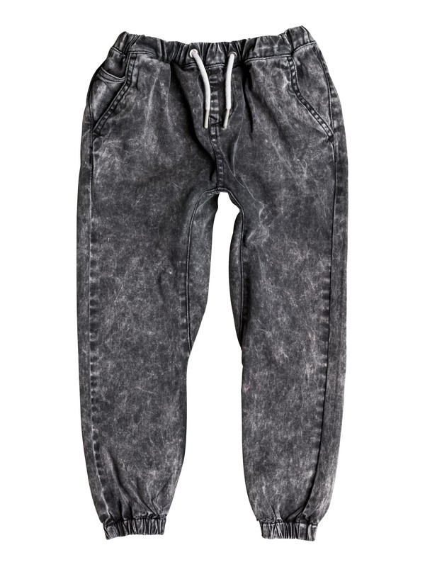 quiksilver, Outta My Way - Pantalon Molleton Effet Denim, TARMAC (kta0) 0 Outta My Way - Pantalon Molleton Effet Denim Noir EQKNP03026 Quiksilver