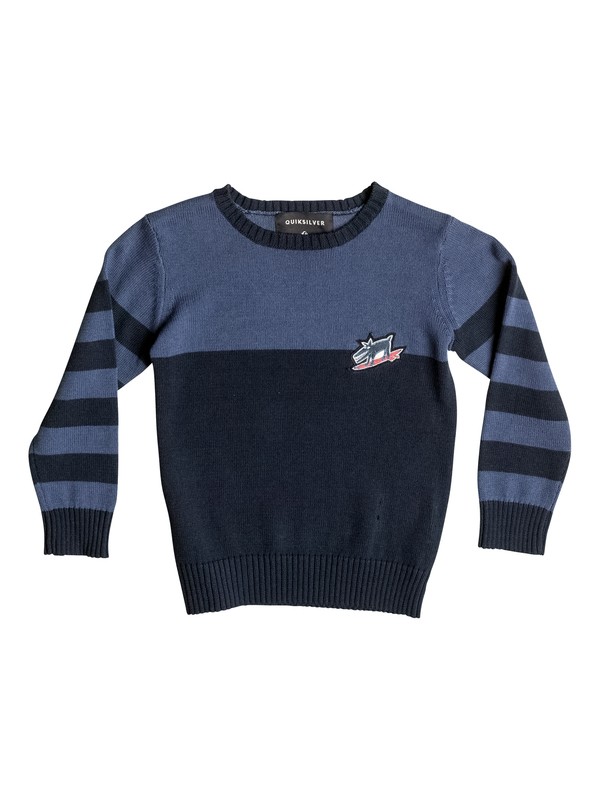 quiksilver, Wounded Pride - Sweat, DARK DENIM (brq0) 0 Wounded Pride - Sweat Bleu EQKSW03016 Quiksilver