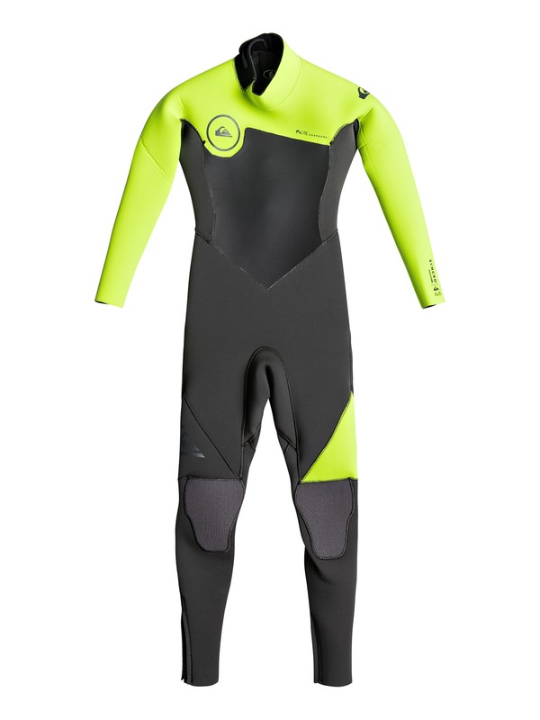 quiksilver, 3/2mm Syncro Series - Combinaison GBS back zip, JET BLACK/ SAFETY YELLOW/ GUN (xkgk) 0 3/2mm Syncro Series - Combinaison GBS back zip Noir EQKW103001 Quiksilver