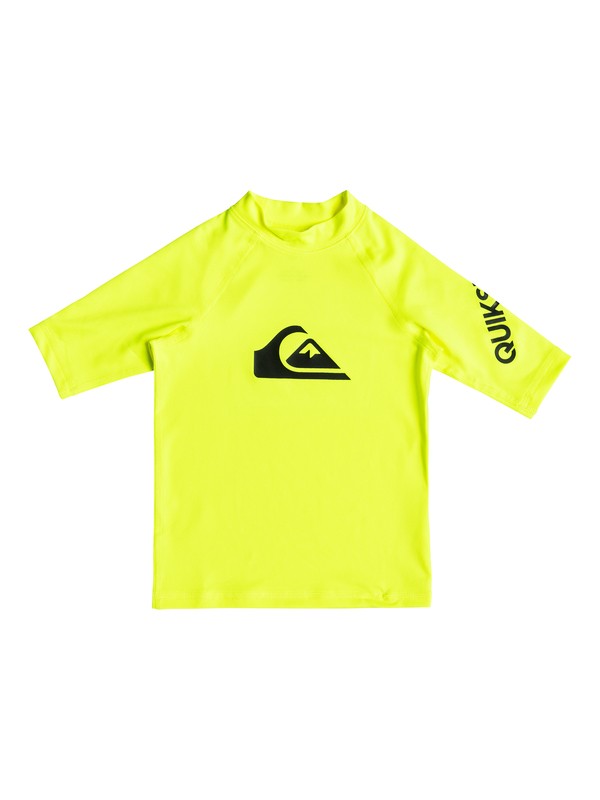 quiksilver, All Time - Lycra manches courtes UPF 50, SAFTEY YELLOW (ggp0) 0 All Time - Lycra manches courtes UPF 50 Vert EQKWR03019 Quiksilver