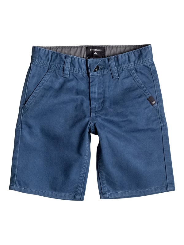 quiksilver, EVERYDAY CHINO SHORT AW BOY, DARK DENIM (brq0) 0 EVERYDAY CHINO SHORT AW BOY EQKWS03065 Quiksilver