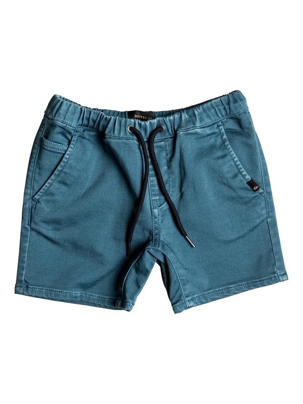 quiksilver, Fonic - Short en sergé, INDIAN TEAL (bqk0) 0 Fonic - Short en sergé Bleu EQKWS03084 Quiksilver
