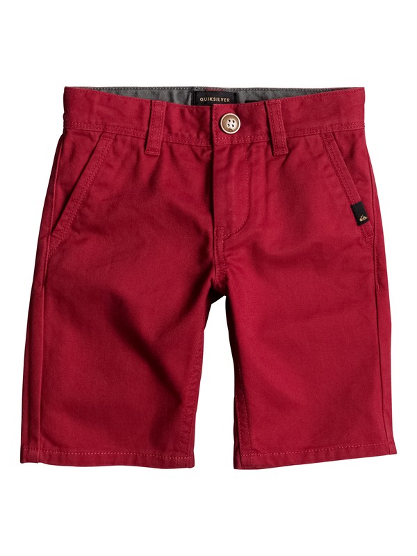 quiksilver, Everyday - Short en sergé, CHILI PEPPER (rrd0) 0 Everyday - Short en sergé Rouge EQKWS03088 Quiksilver