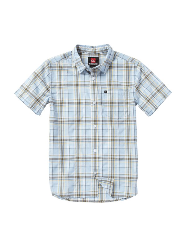 quiksilver, Boys 2-7 Engineer Pat Short Sleeve Shirt, ICICLE (bfg0) 0 Boys 2-7 Engineer Pat Short Sleeve Shirt EQKWT00006 Quiksilver
