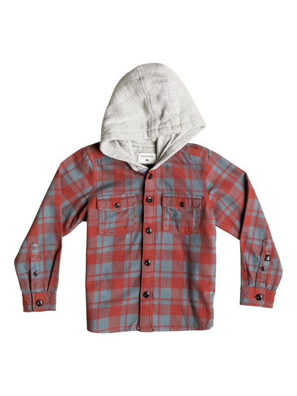 quiksilver, Snap Up Flannel - Chemise à manches longues et à capuche, SNAP UP BARN RED (rqj1) 0 Snap Up Flannel - Chemise à manches longues et à capuche EQKWT03069 Quiksilver