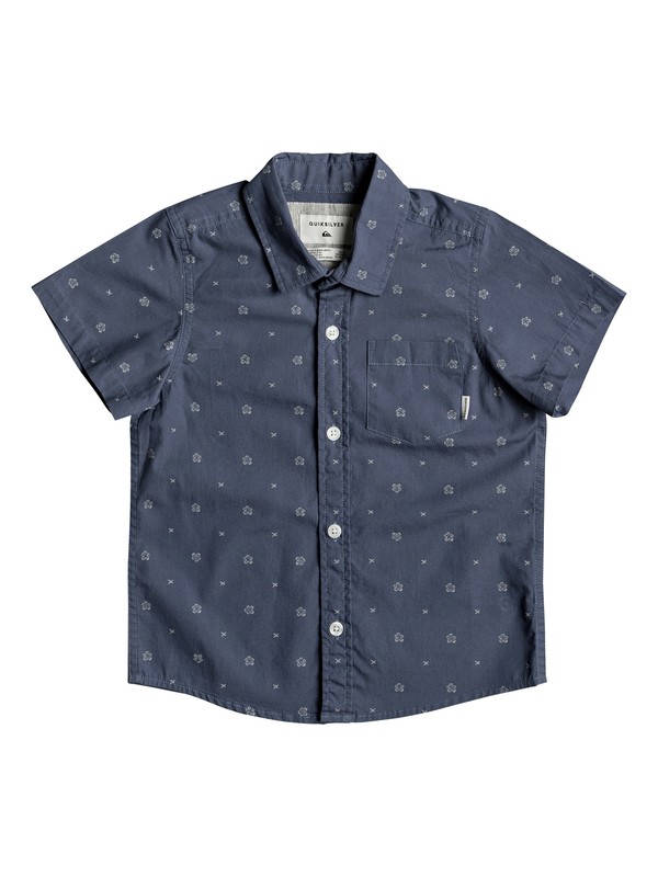 quiksilver, Kamanoa - Chemise à manches courtes, VINTAGE INDIGO KAMANOA (byl6) 0 Kamanoa - Chemise à manches courtes Bleu EQKWT03129 Quiksilver
