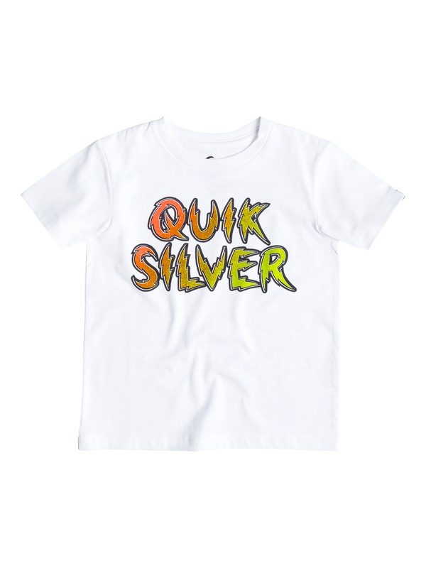 quiksilver, Classic High Voltage - T-shirt, WHITE (wbb0) 0 Classic High Voltage - T-shirt Blanc EQKZT03048 Quiksilver