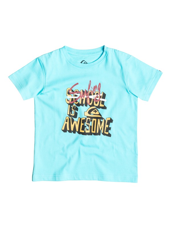 quiksilver, Classic Good Vibes - T-shirt, BLUEFISH (bgz0) 0 Classic Good Vibes - T-shirt EQKZT03049 Quiksilver
