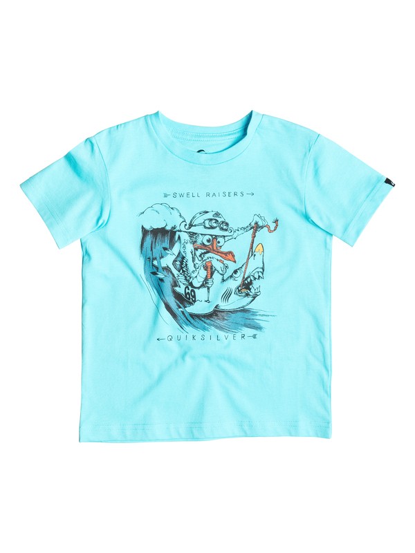 quiksilver, Classic Seagull Raise - T-shirt, BLUEFISH (bgz0) 0 Classic Seagull Raise - T-shirt EQKZT03050 Quiksilver