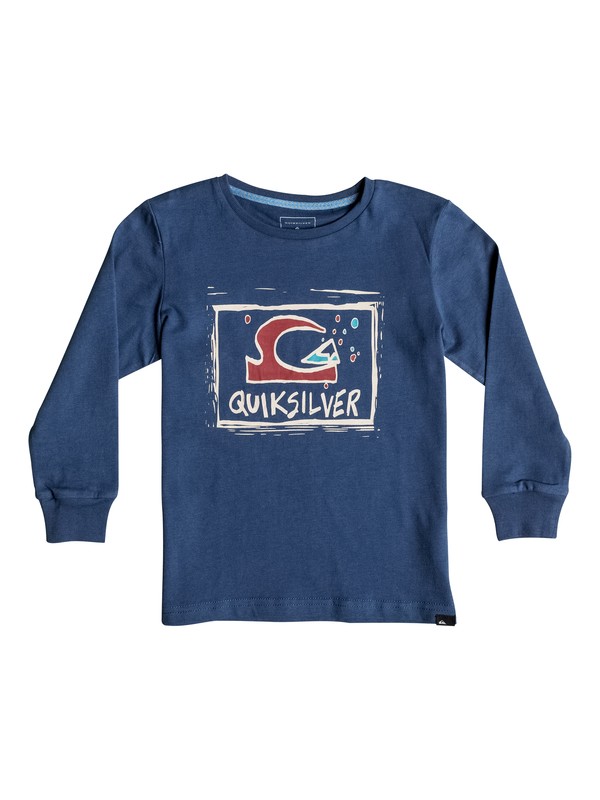 quiksilver, Carbon Finish Bubble D - Tee-Shirt à manches longues, DARK DENIM (brq0) 0 Carbon Finish Bubble D - Tee-Shirt à manches longues EQKZT03073 Quiksilver
